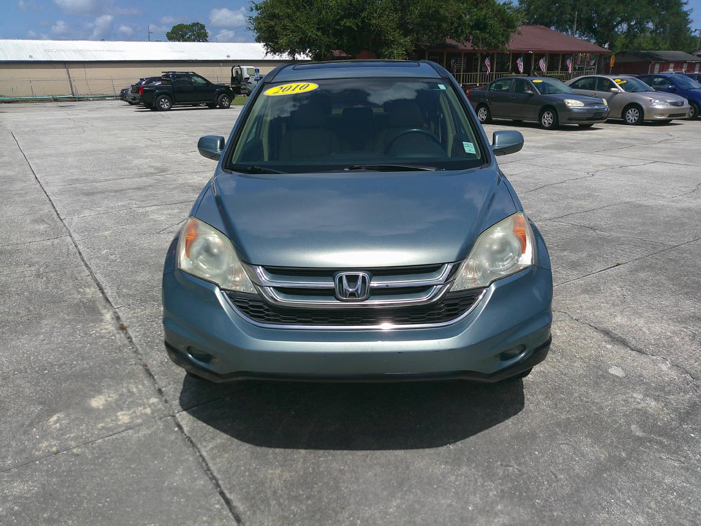 2010 GREEN HONDA CR-V EX-L (5J6RE3H79AL) , located at 10405 Abercorn Street, Savannah, GA, 31419, (912) 921-8965, 31.988262, -81.131760 - Photo#0